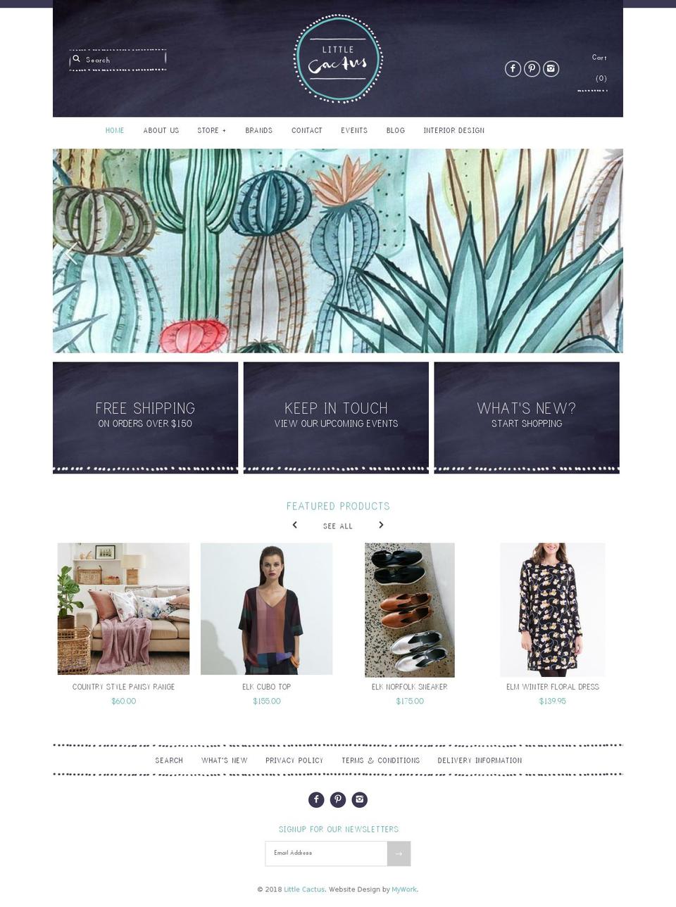 littlecactus.com.au shopify website screenshot