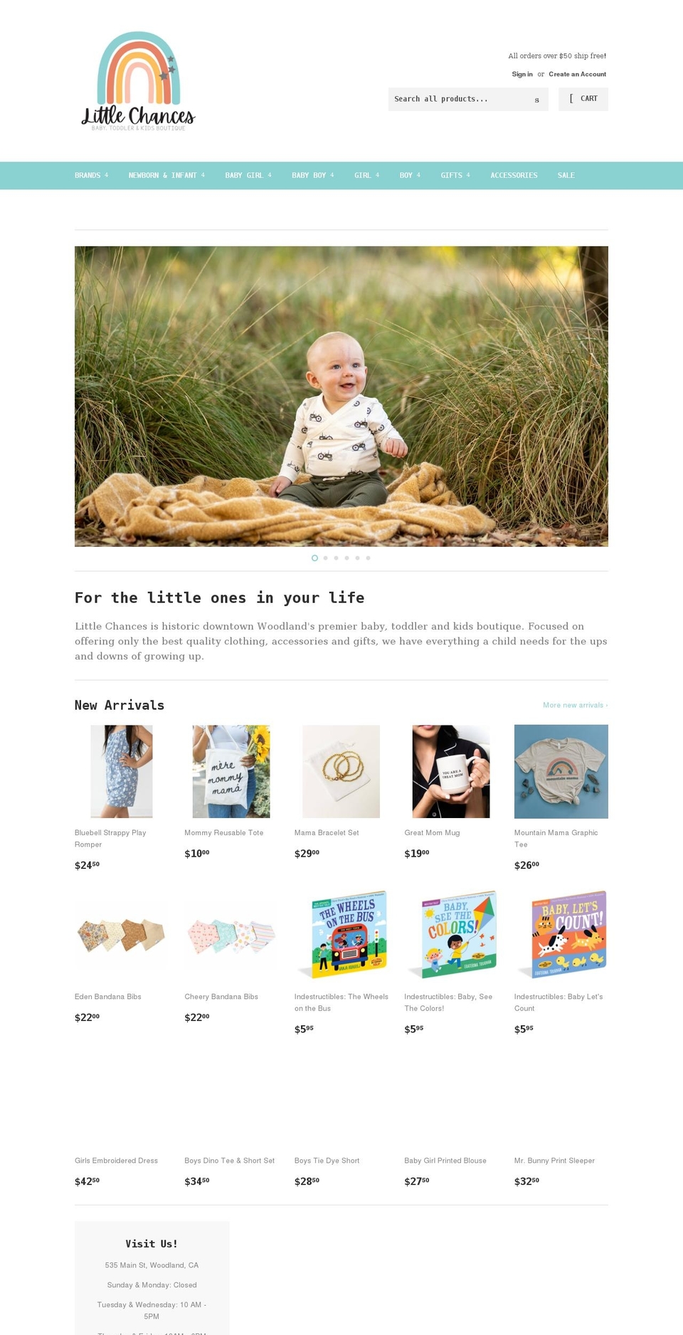 littlechances.com shopify website screenshot