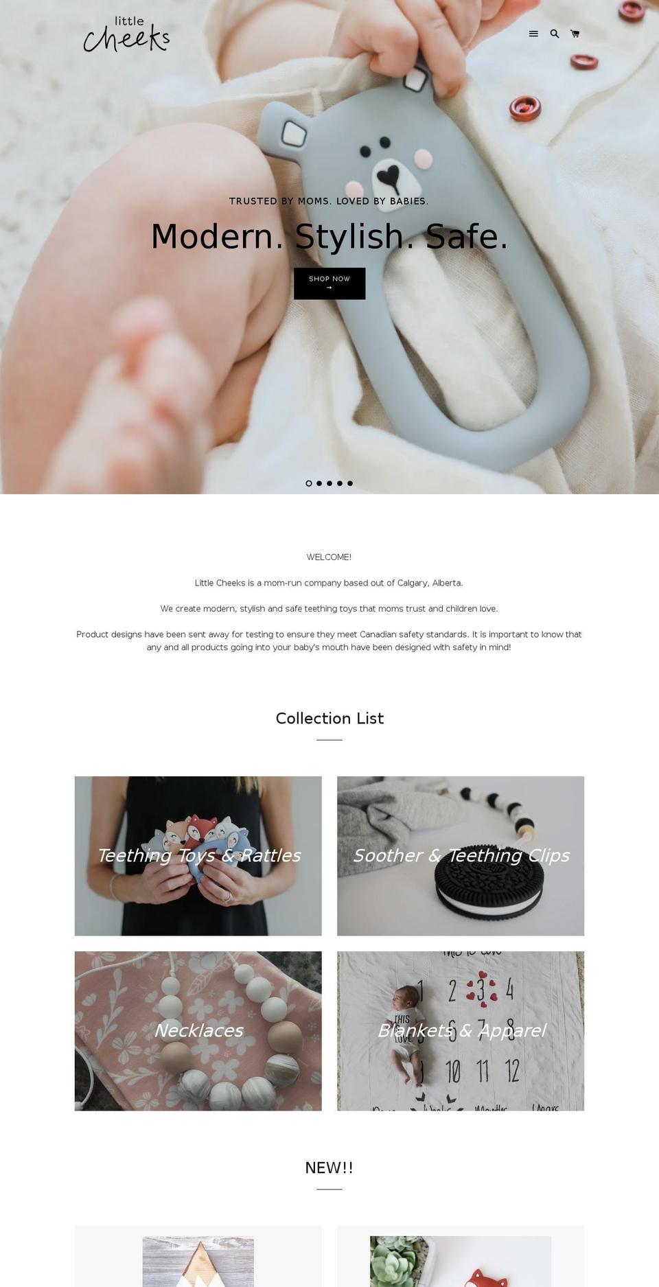 littlecheeks.ca shopify website screenshot