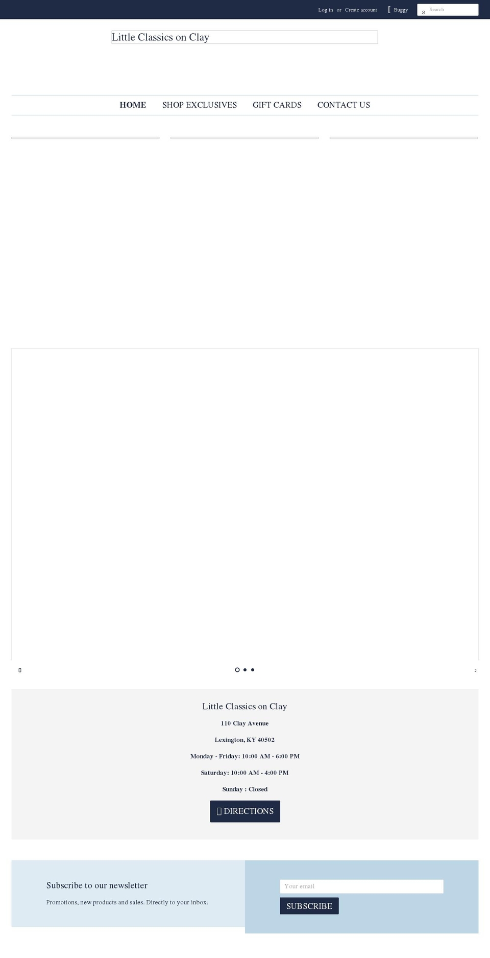 littleclassicsonclay.com shopify website screenshot