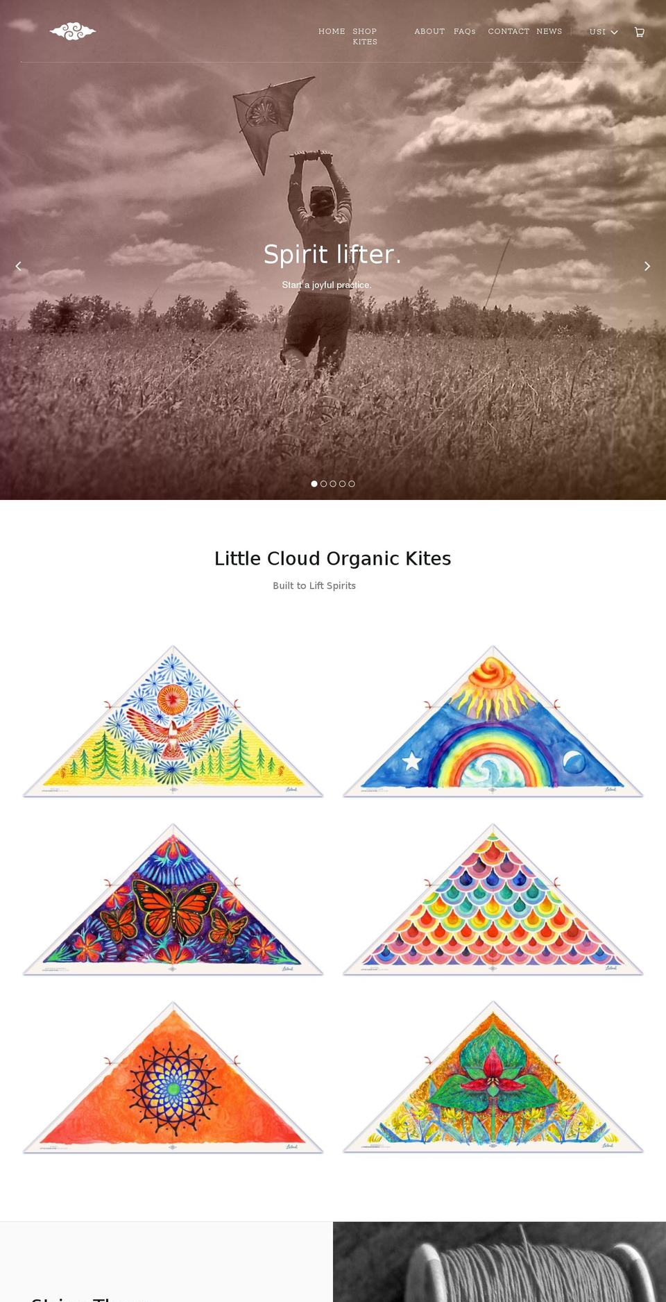 littlecloudkites.com shopify website screenshot