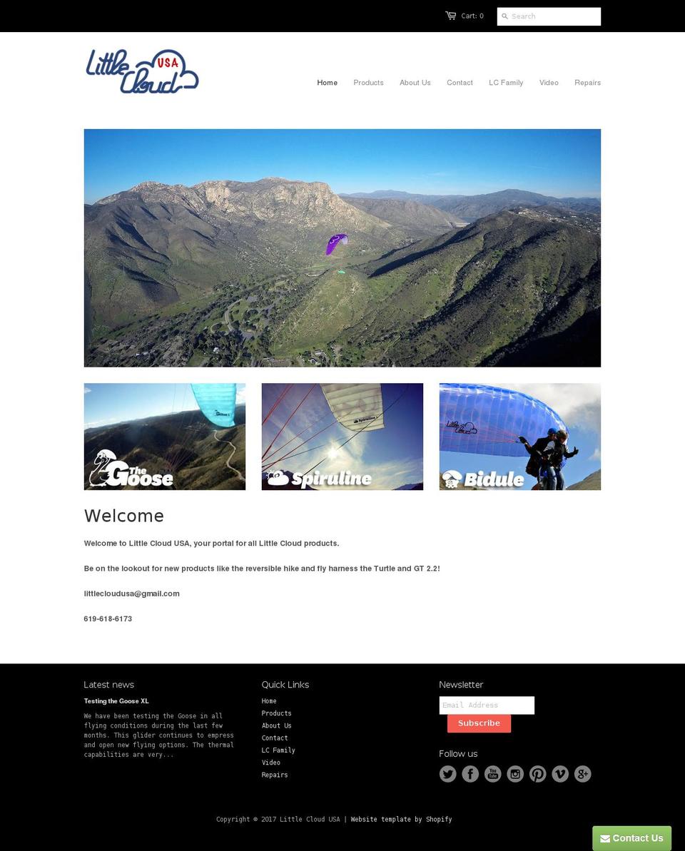 littlecloudusa.com shopify website screenshot