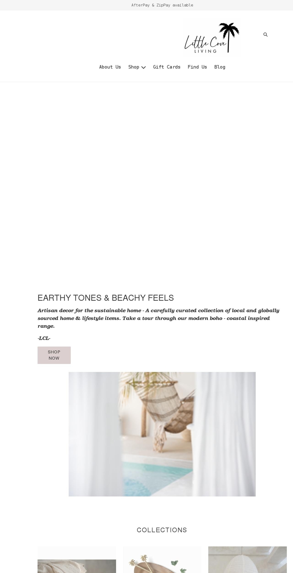 littlecoveliving.com shopify website screenshot
