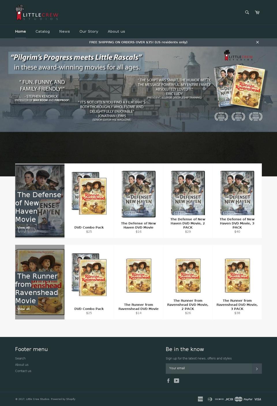 littlecrewstudios.com shopify website screenshot