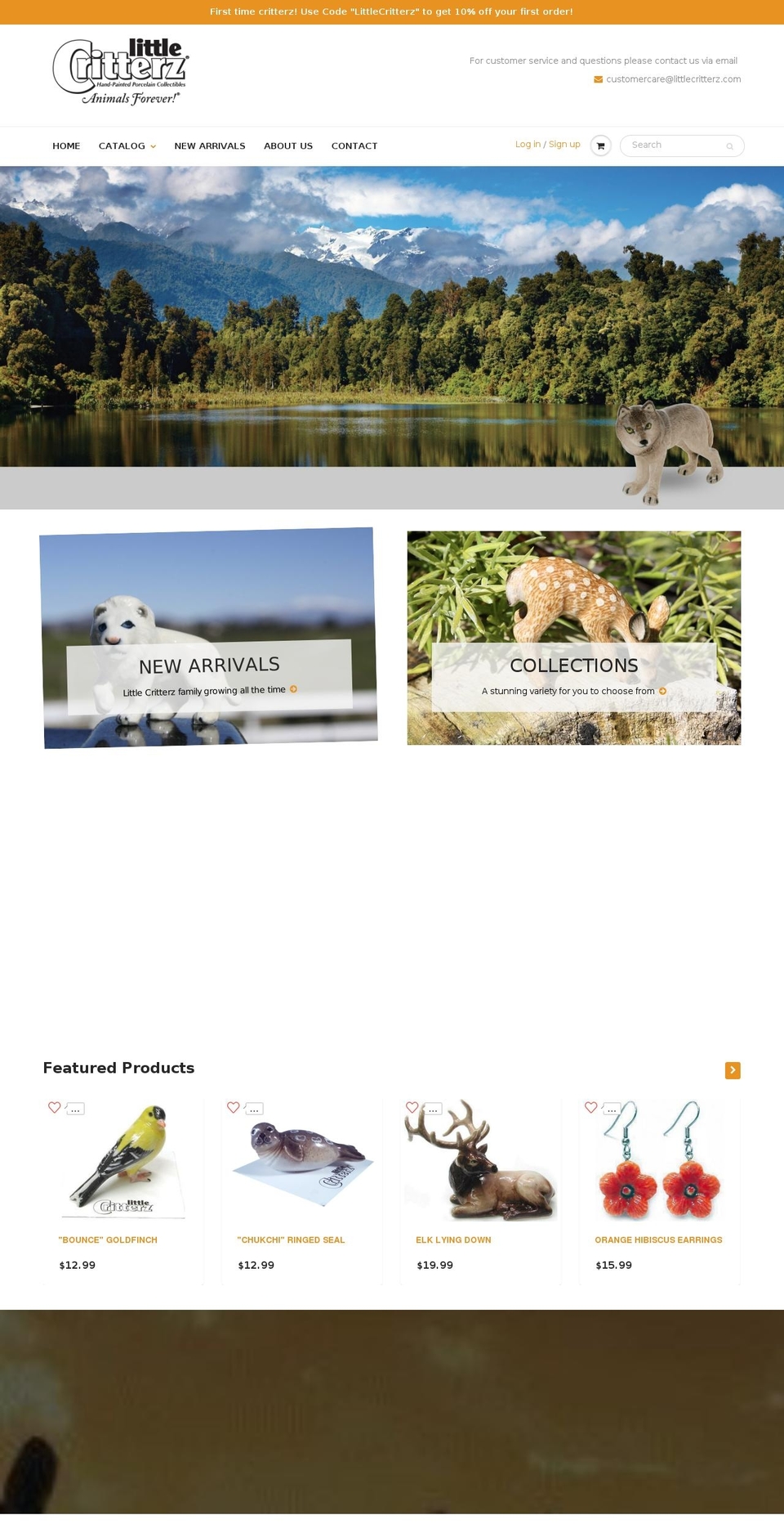 littlecritterz.com shopify website screenshot