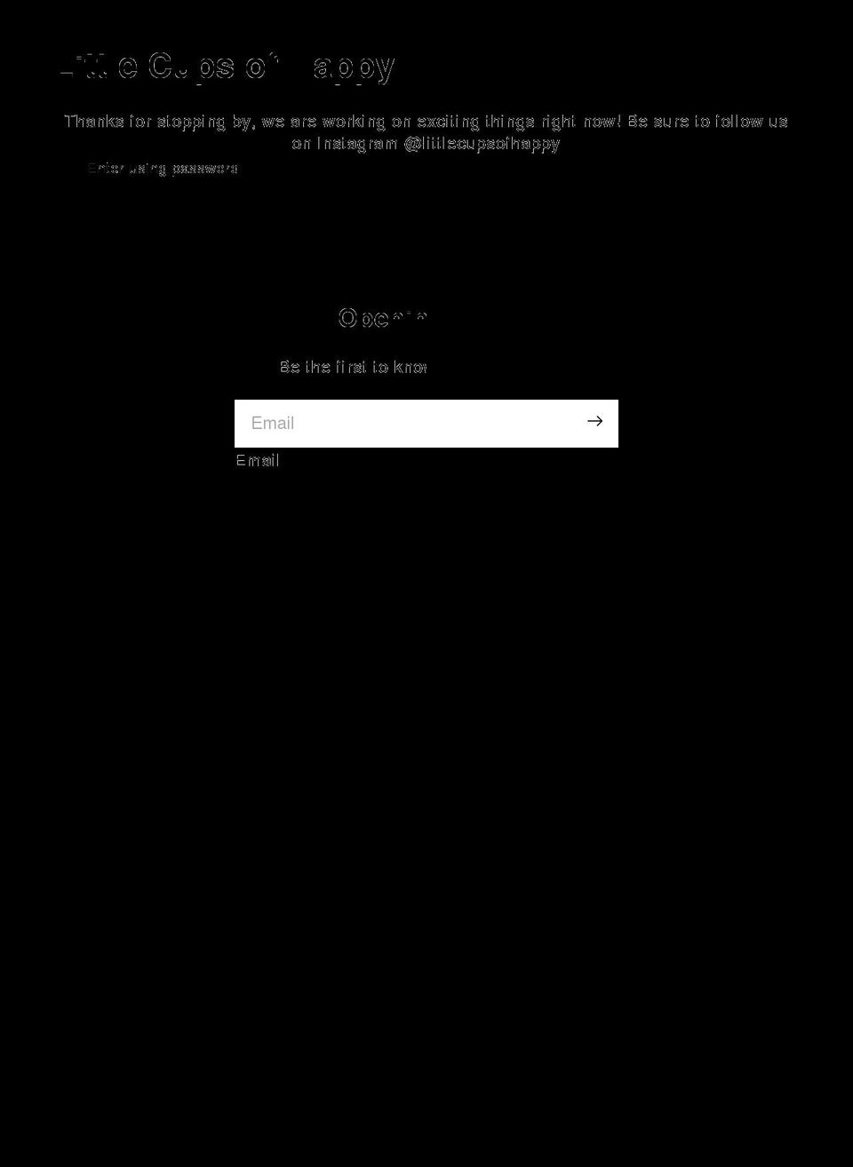littlecupsofhappy.com shopify website screenshot