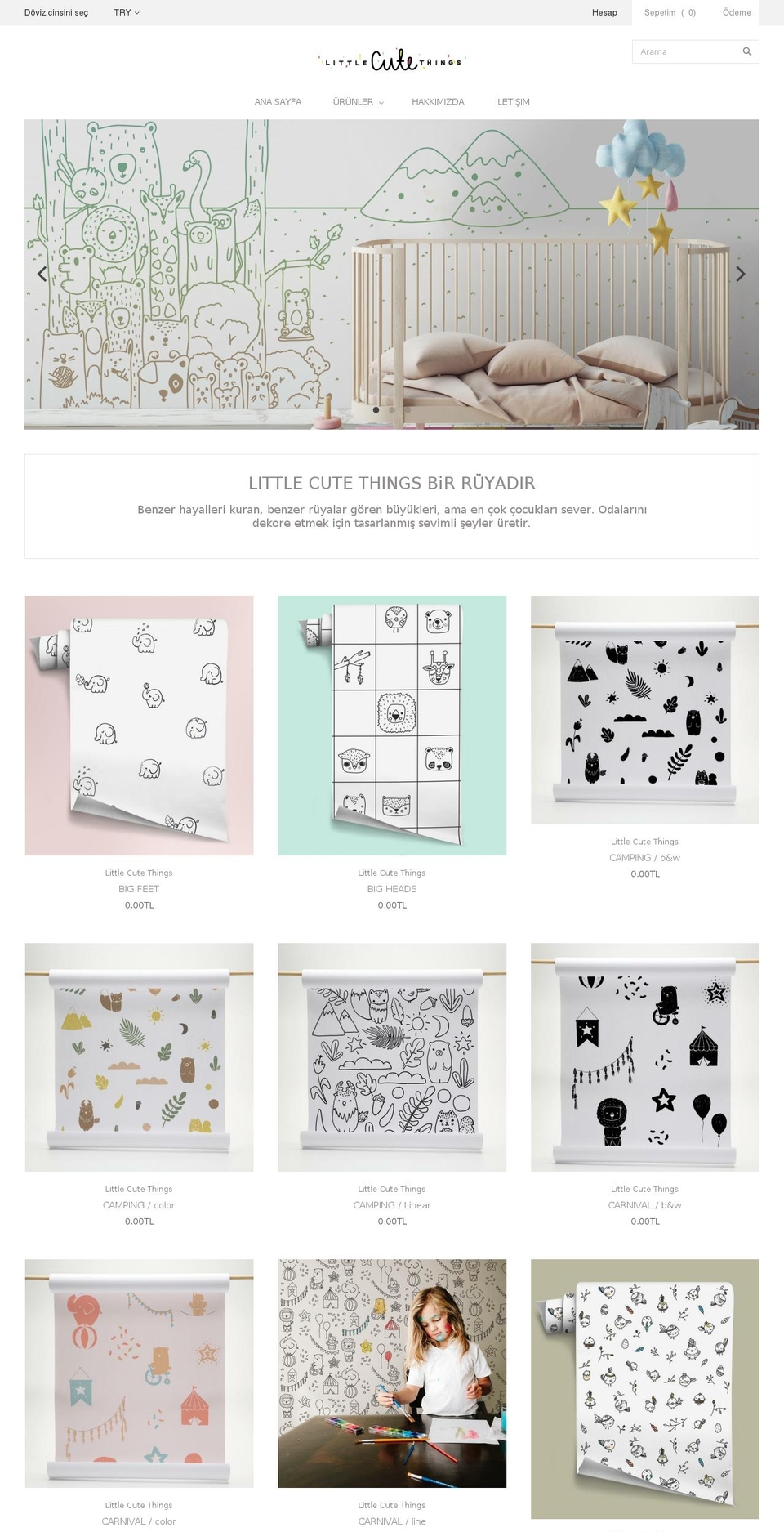 littlecutethingsclub.com shopify website screenshot