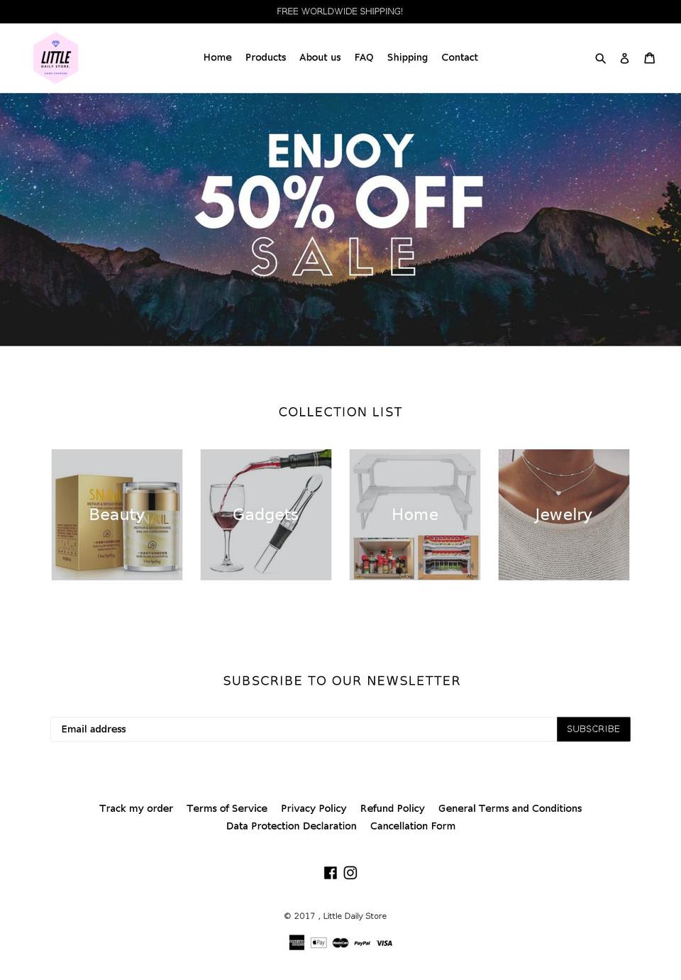 littledailystore.com — Shopify storefront screenshot