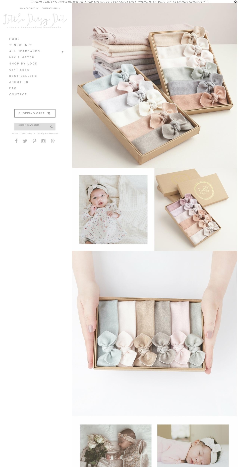 Second Draft Shopify theme site example littledaisydot.com