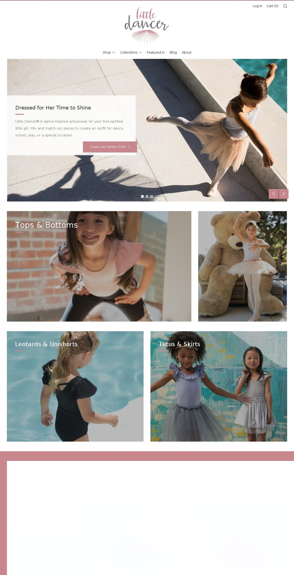 littledancerla.com — Shopify storefront screenshot