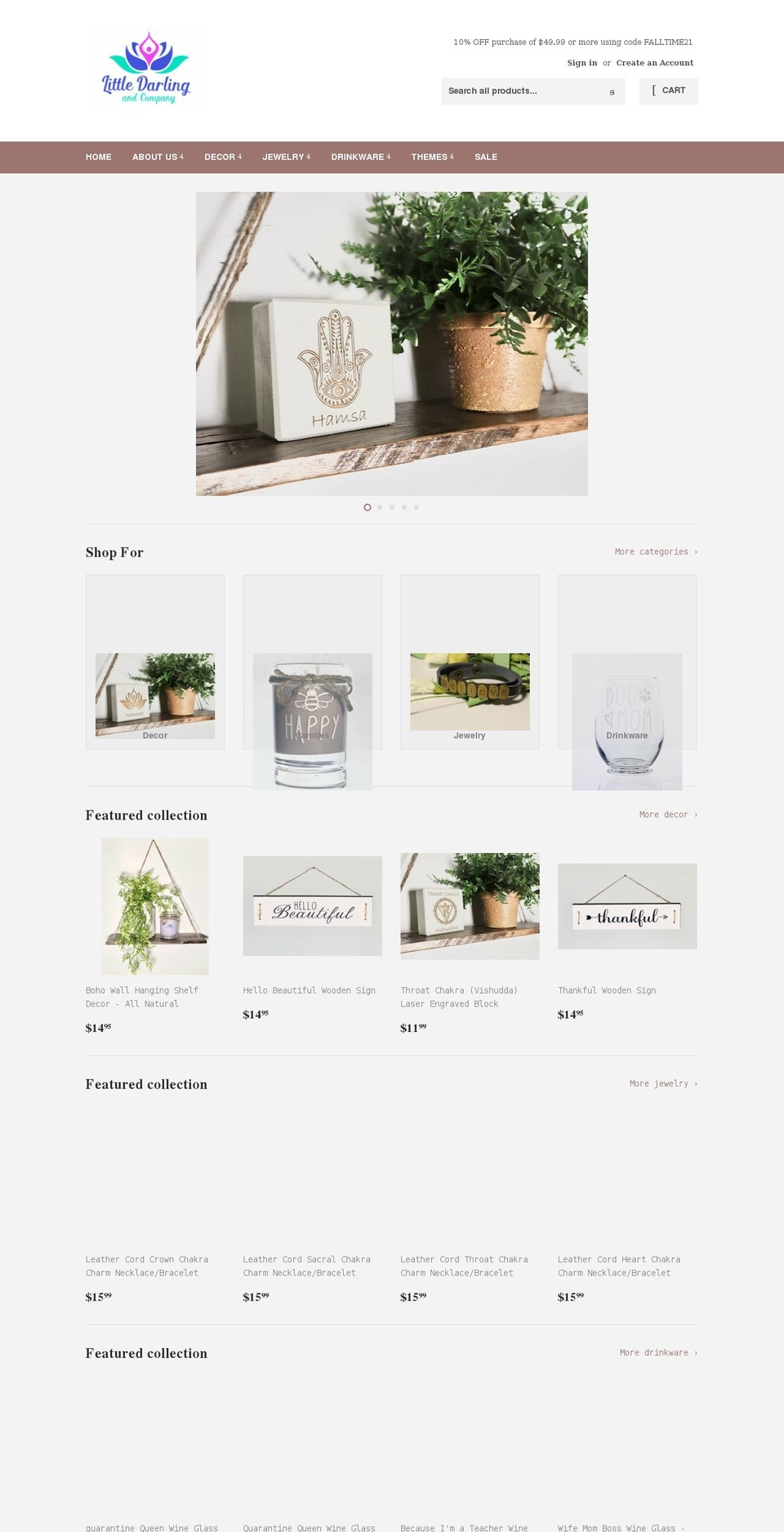 littledarlingandcompany.com shopify website screenshot