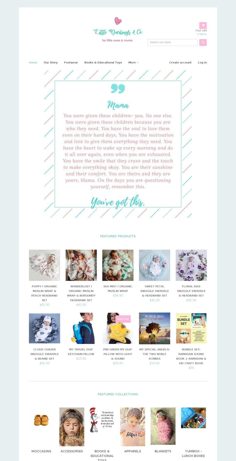 littledarlingsandco.com shopify website screenshot