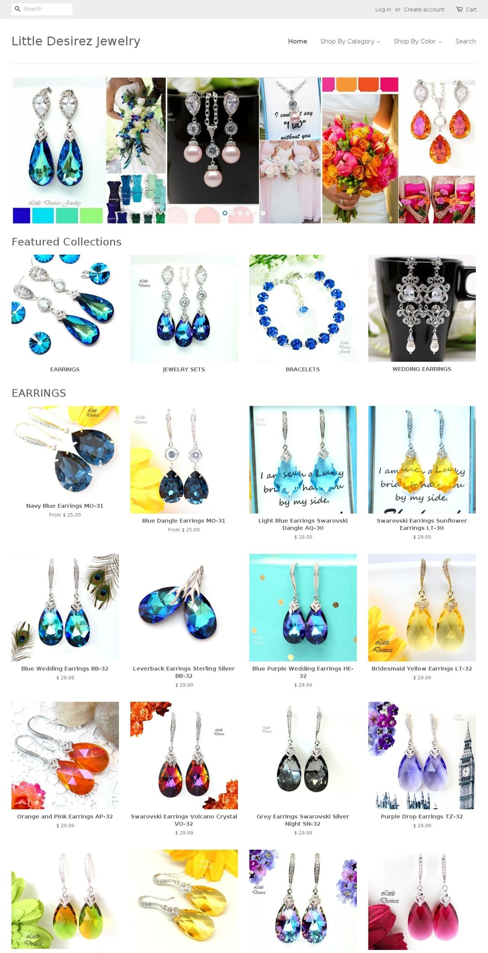 littledesirezjewelry.com — Shopify storefront screenshot