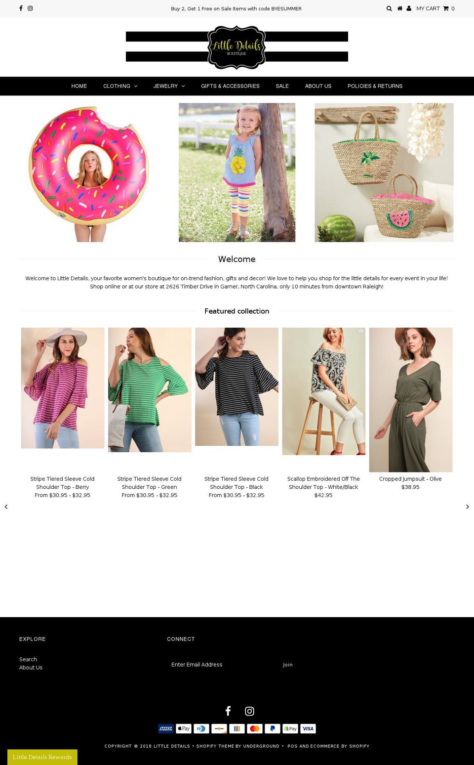 littledetailsboutique.com — Shopify storefront screenshot