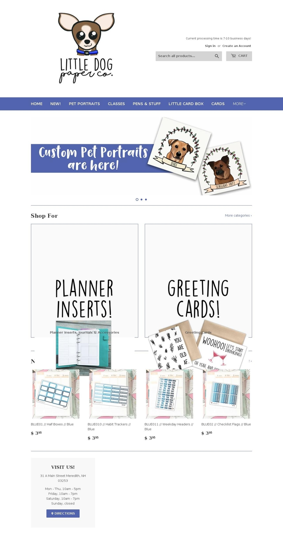 littledogmonthly.com — Shopify storefront screenshot