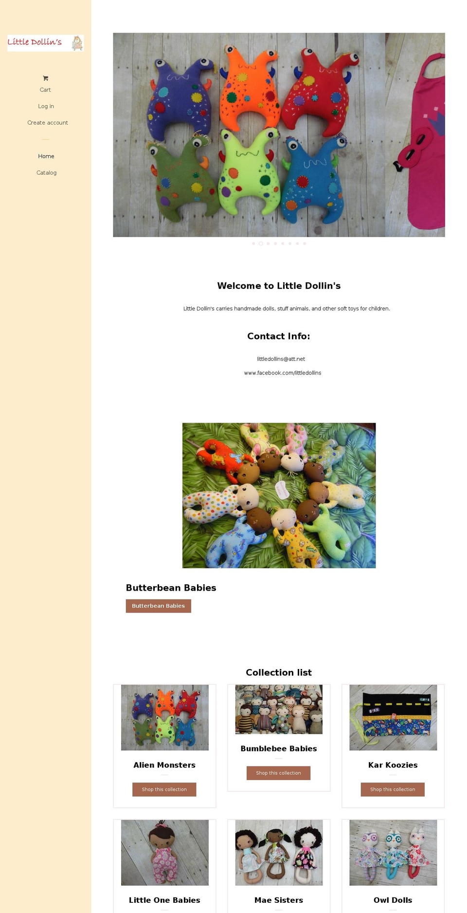 littledollins.com — Shopify storefront screenshot