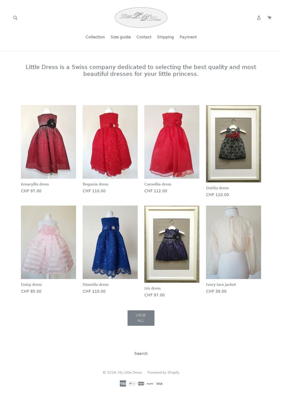 littledress.org shopify website screenshot