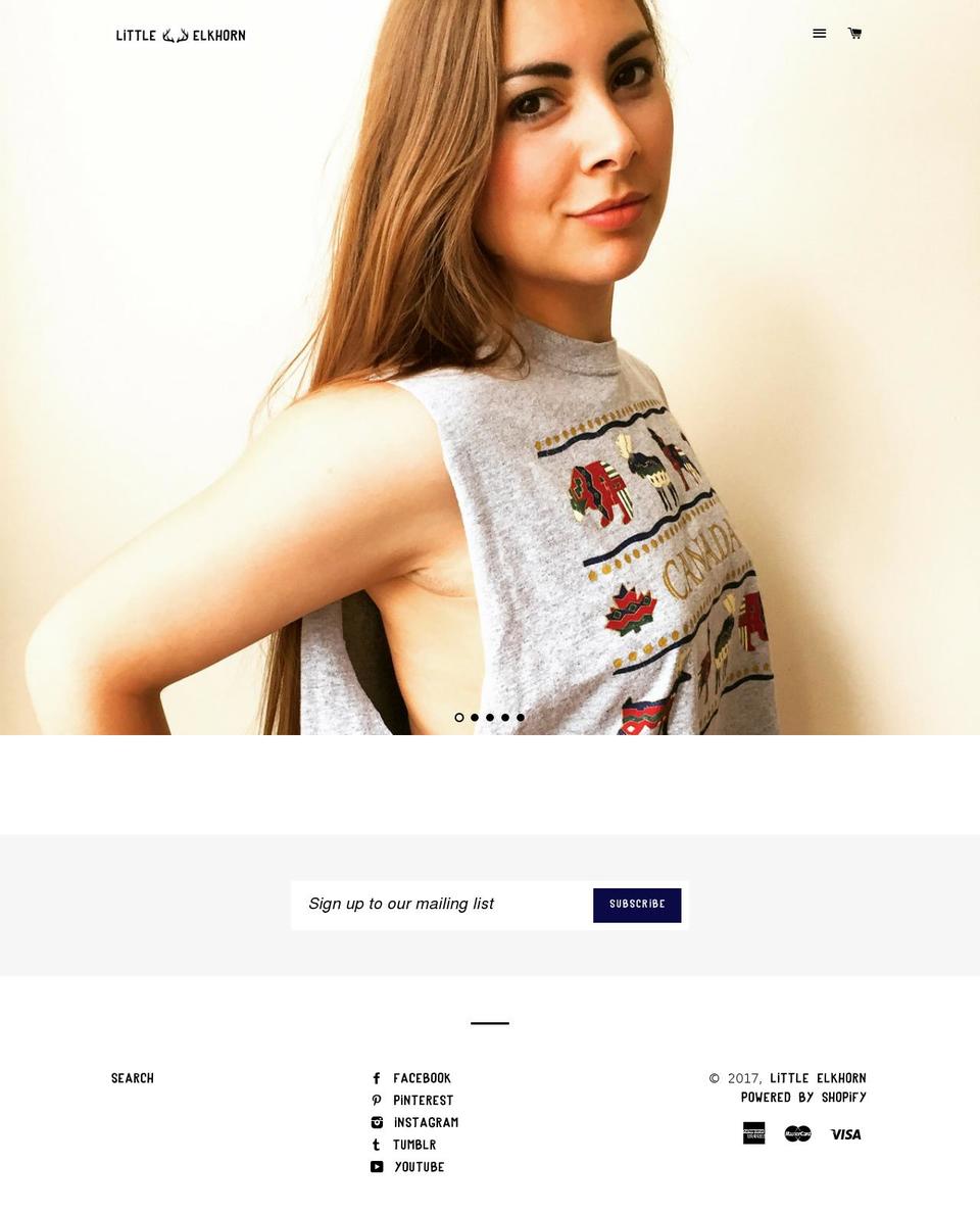 littleelkhorn.com shopify website screenshot