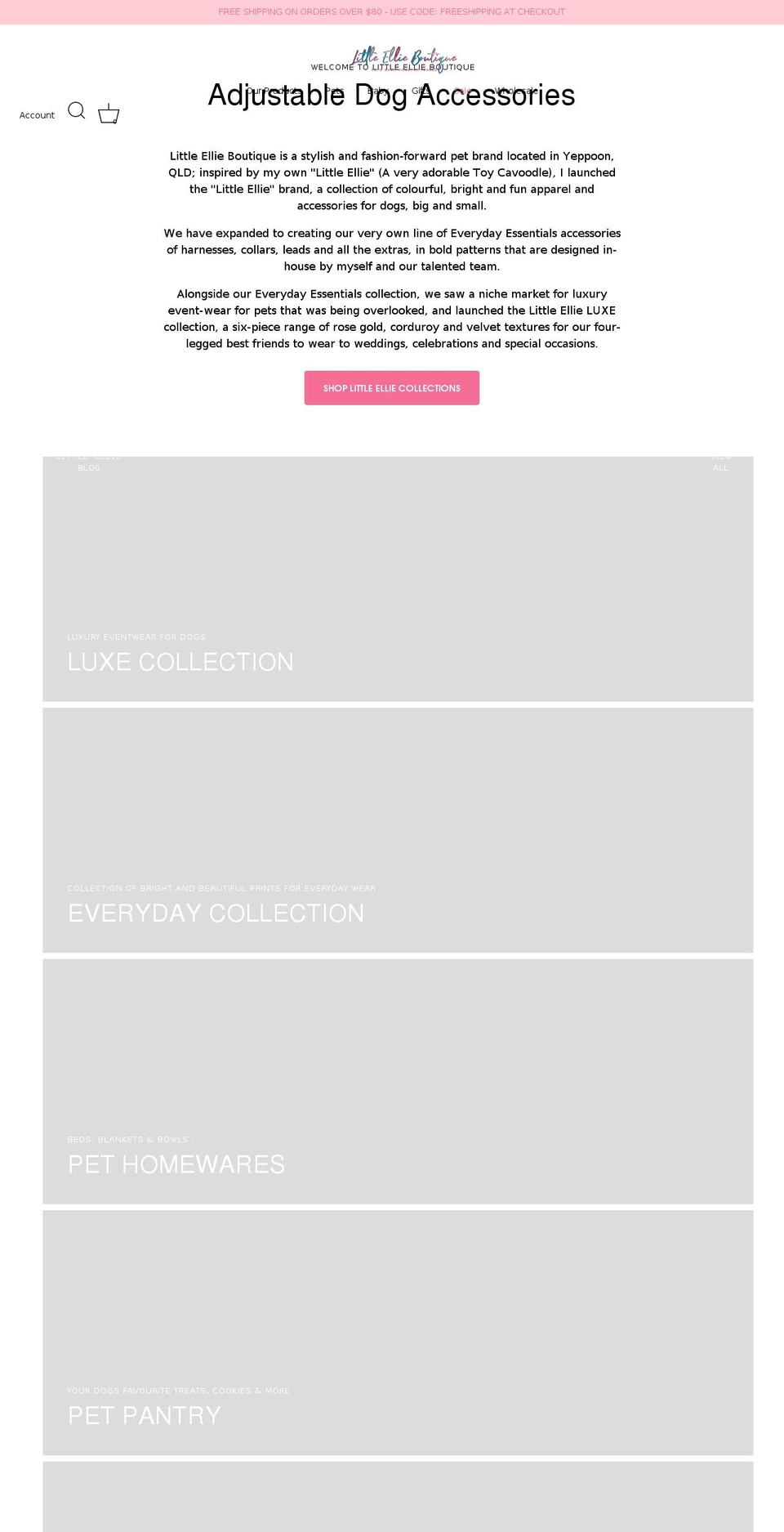 littleellieboutique.com shopify website screenshot