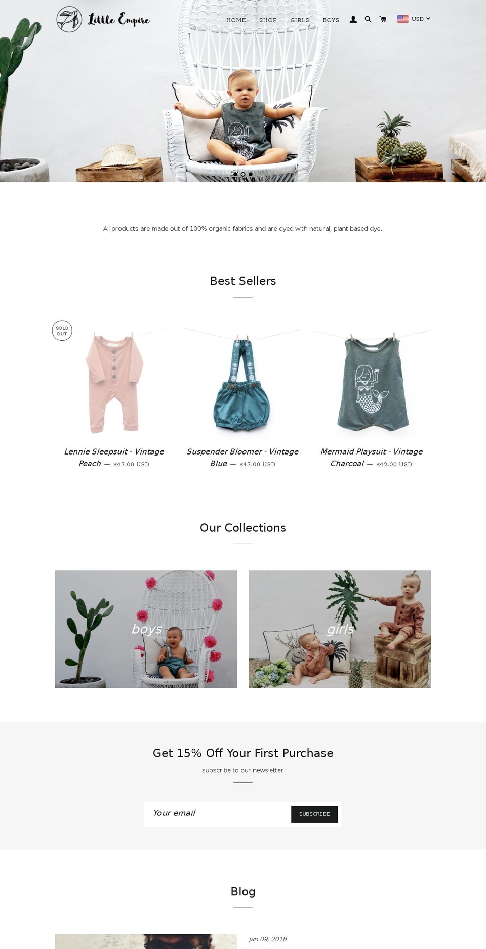 littleempire.store shopify website screenshot