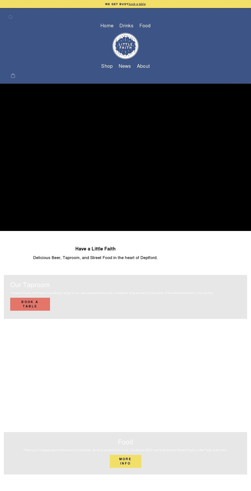 littlefaithbeer.com shopify website screenshot