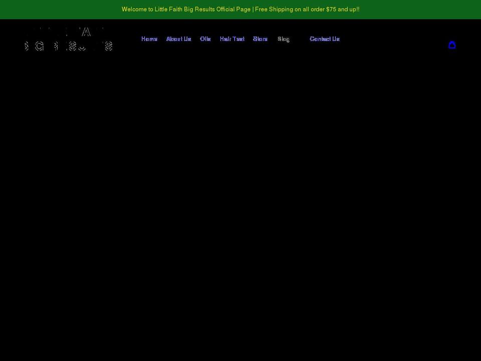 littlefaithbigresults.com shopify website screenshot