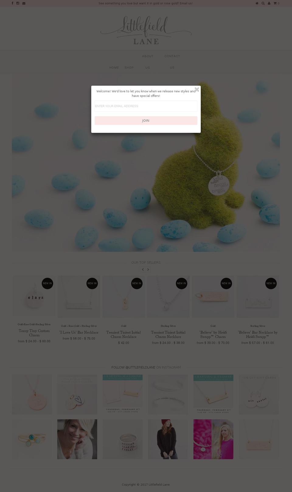 littlefieldlane.com shopify website screenshot