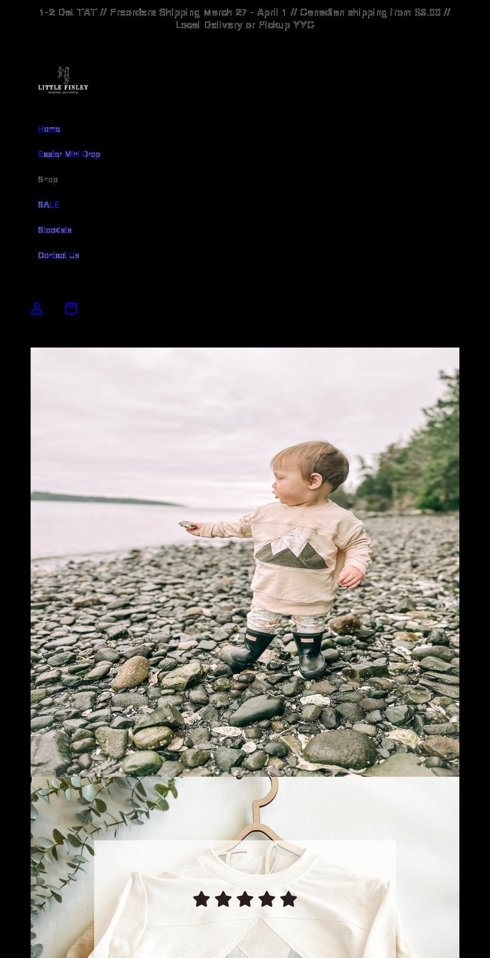 littlefinleyco.ca shopify website screenshot