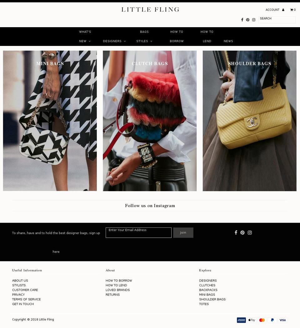 littlefling.com — Shopify storefront screenshot