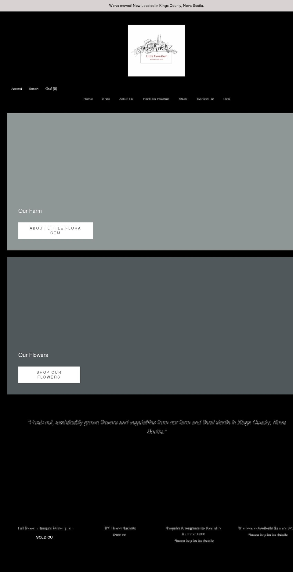 littlefloragem.com shopify website screenshot