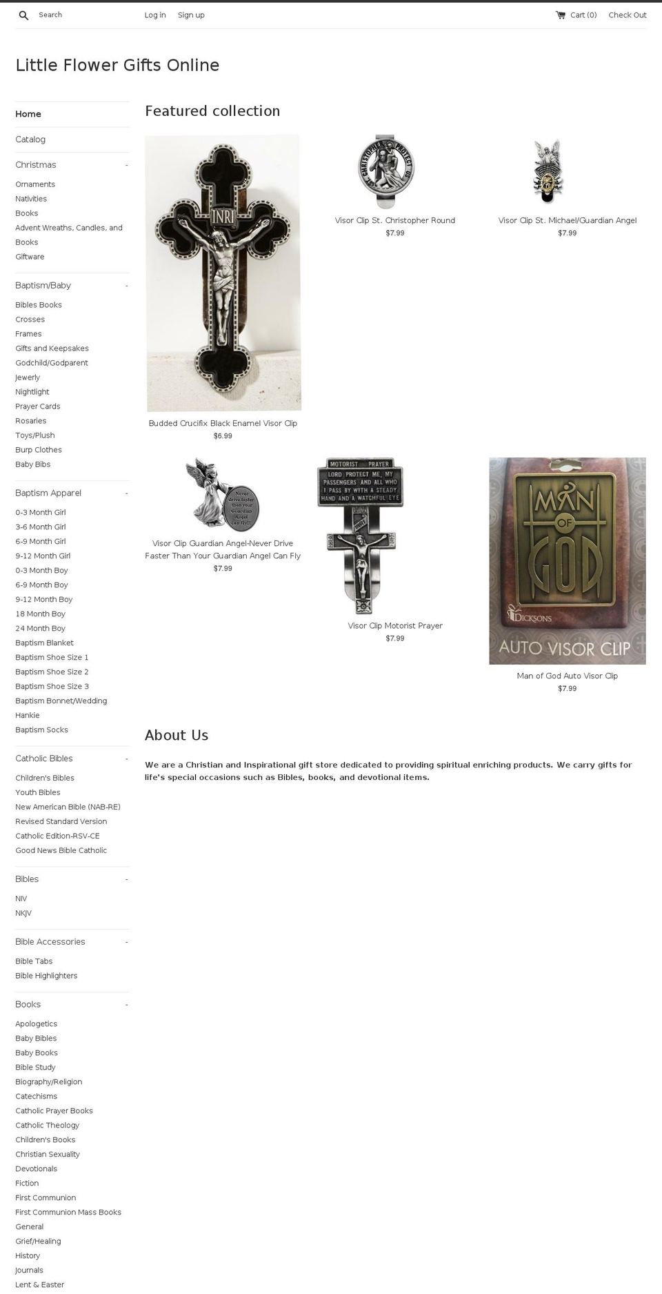 littleflowergiftsonline.com shopify website screenshot