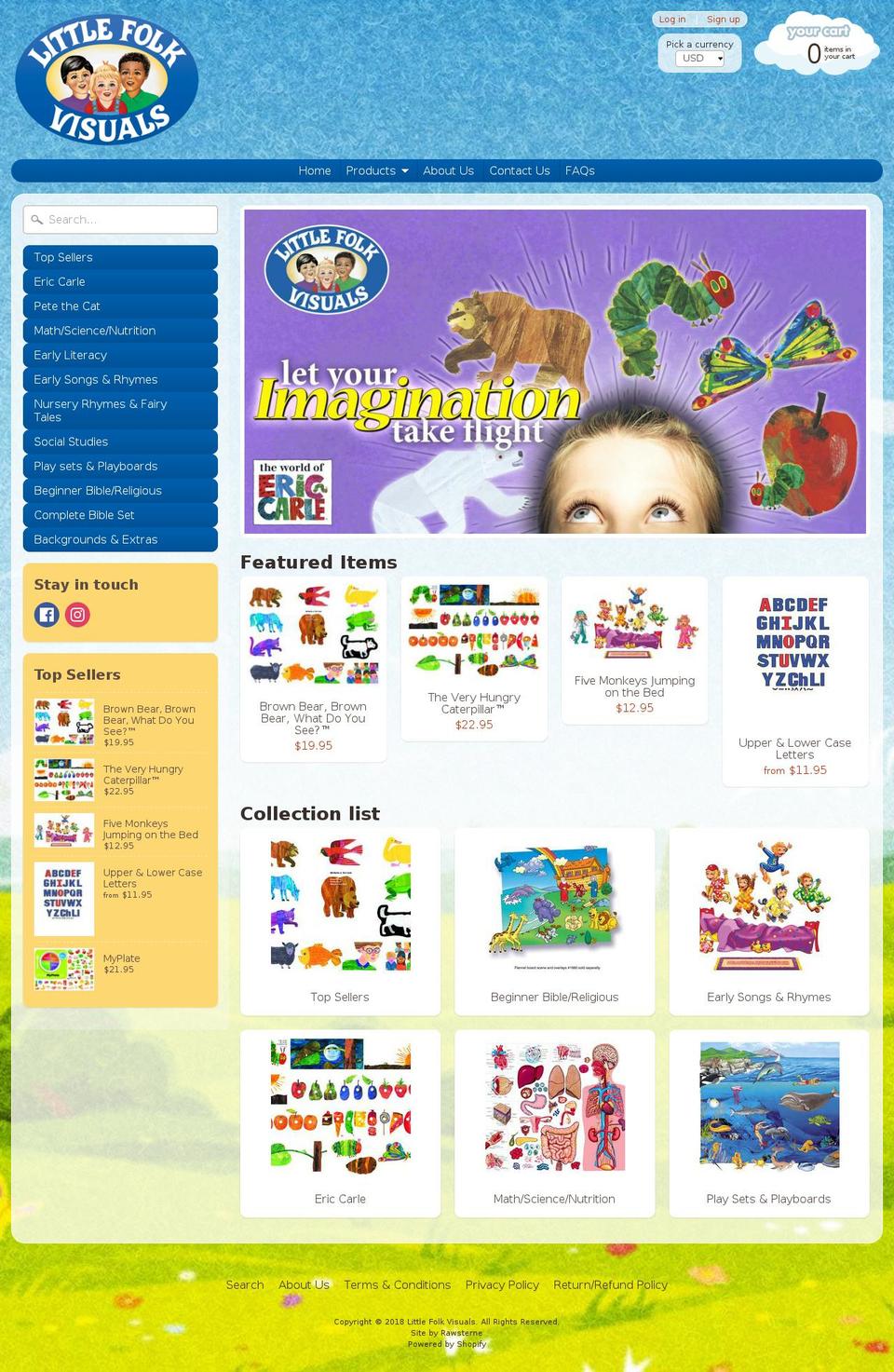 littlefolkvisuals.com shopify website screenshot