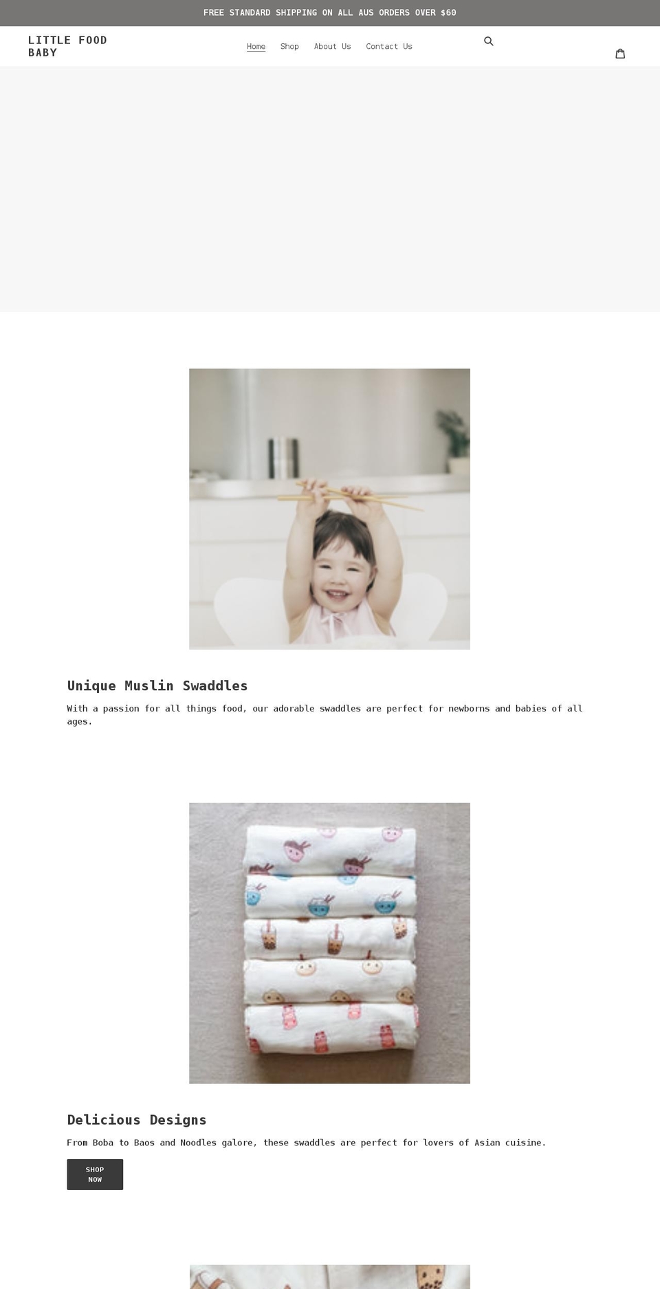 littlefoodbaby.com shopify website screenshot