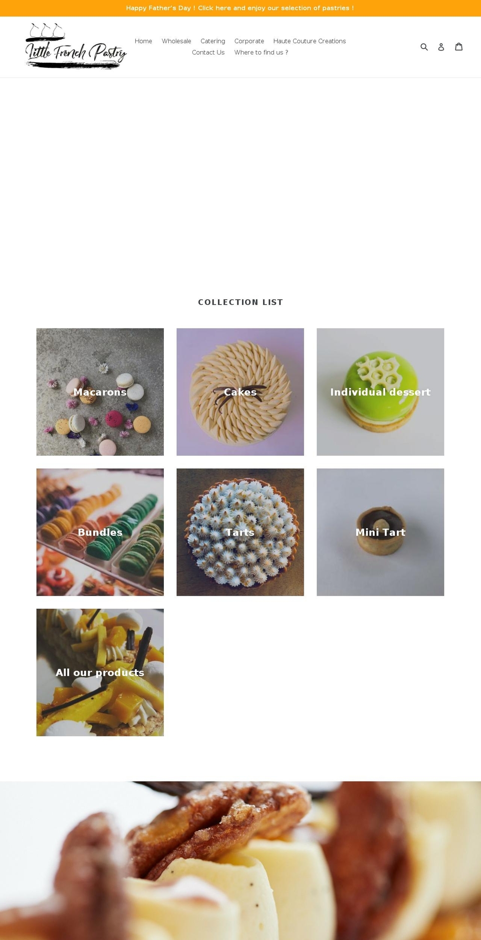 littlefrenchpastry.co.nz shopify website screenshot