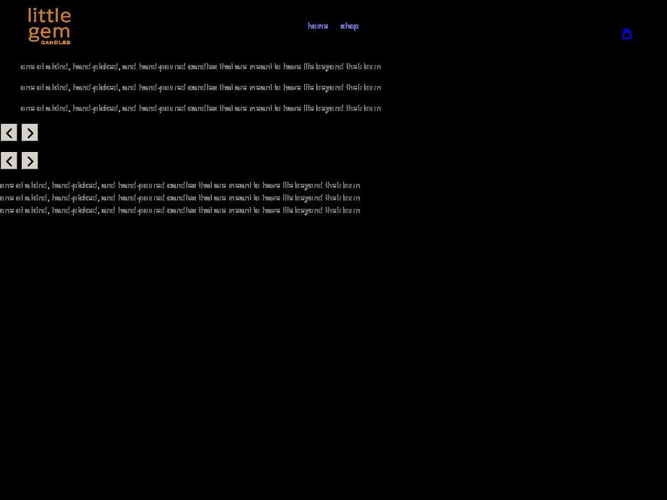 littlegemcandles.com shopify website screenshot