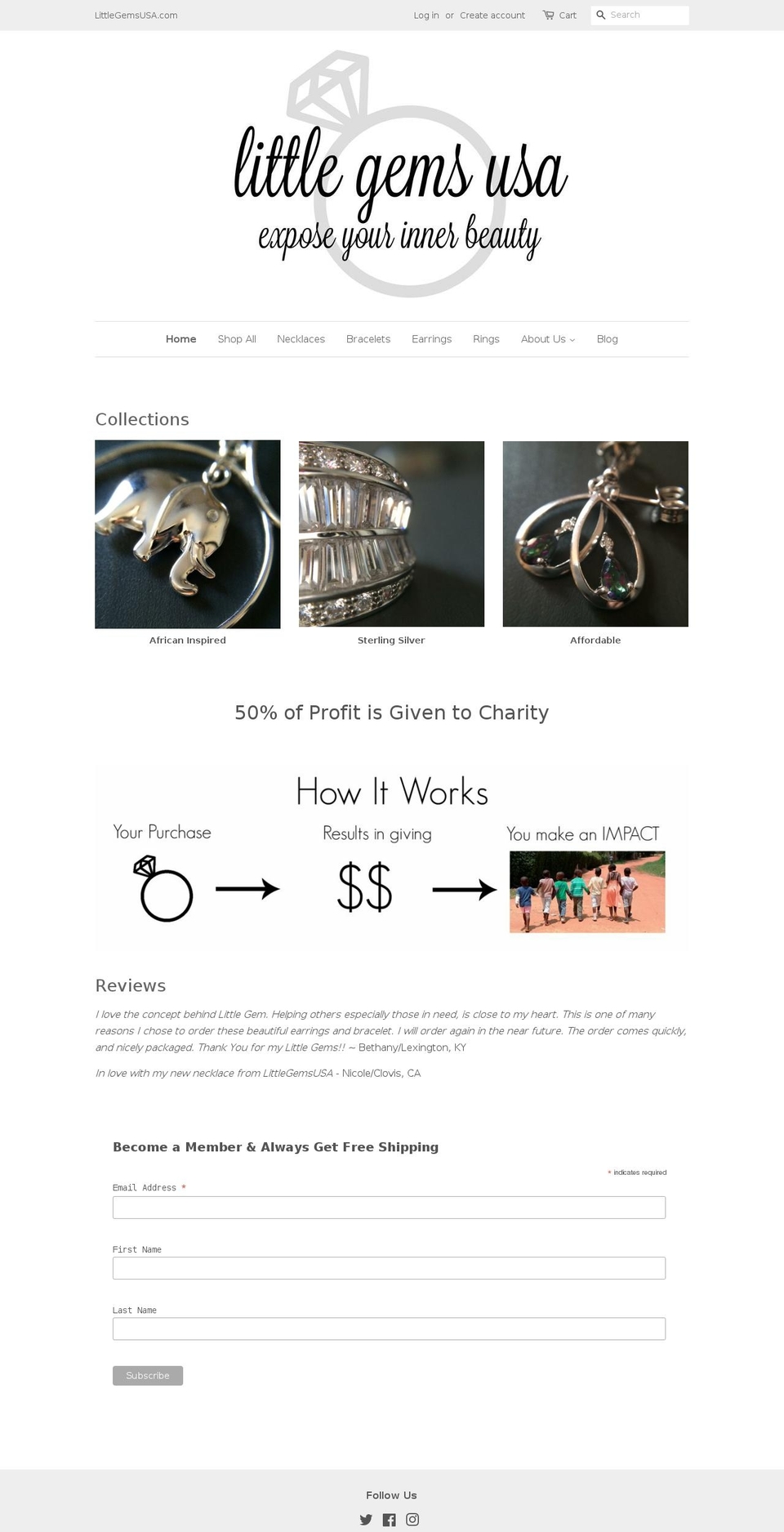 littlegemsusa.com shopify website screenshot