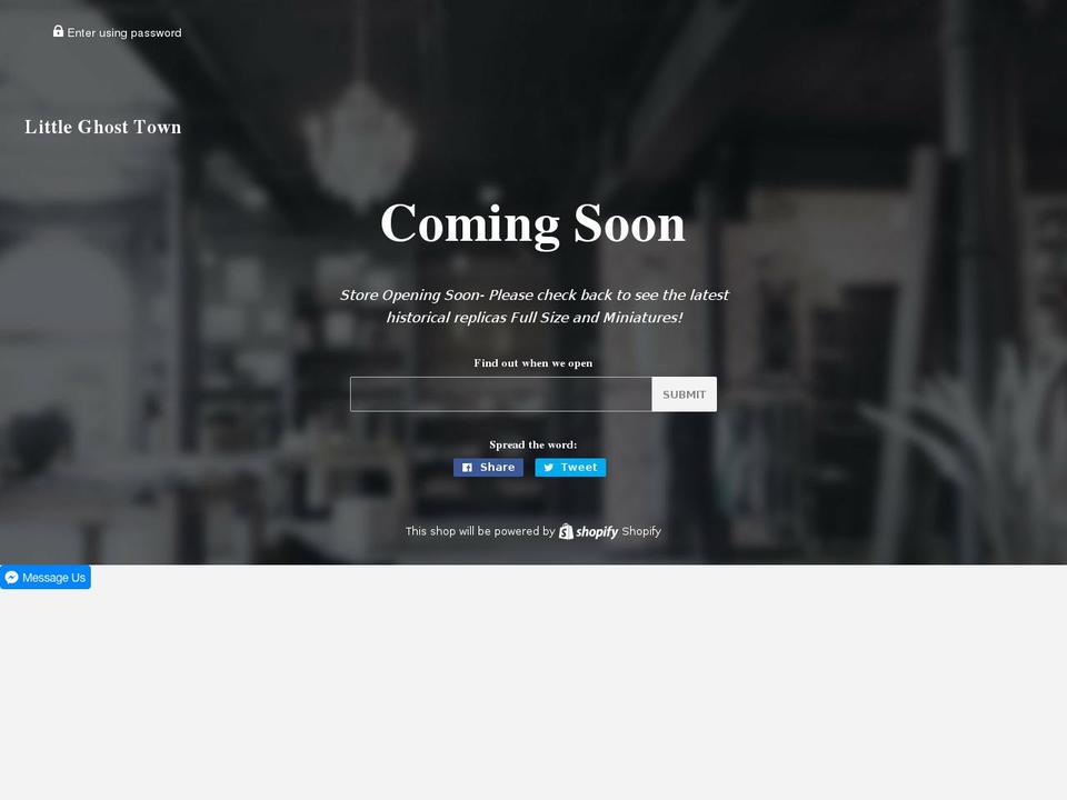 littleghosttown.com shopify website screenshot