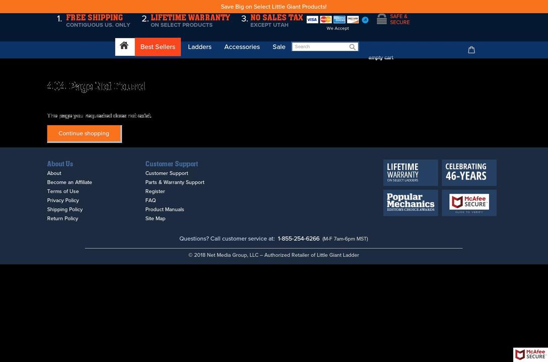 littlegiantoffer.com — Shopify storefront screenshot