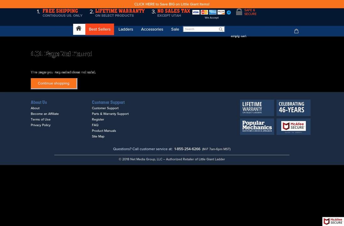 littlegiantthanksyou.com — Shopify storefront screenshot