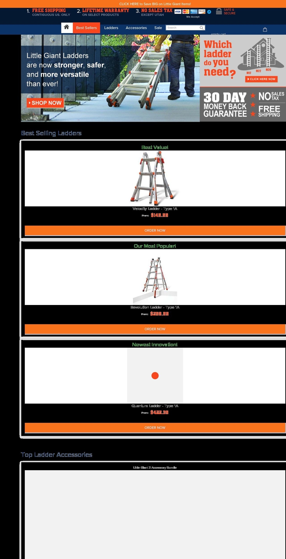 littlegientladder.com — Shopify storefront screenshot