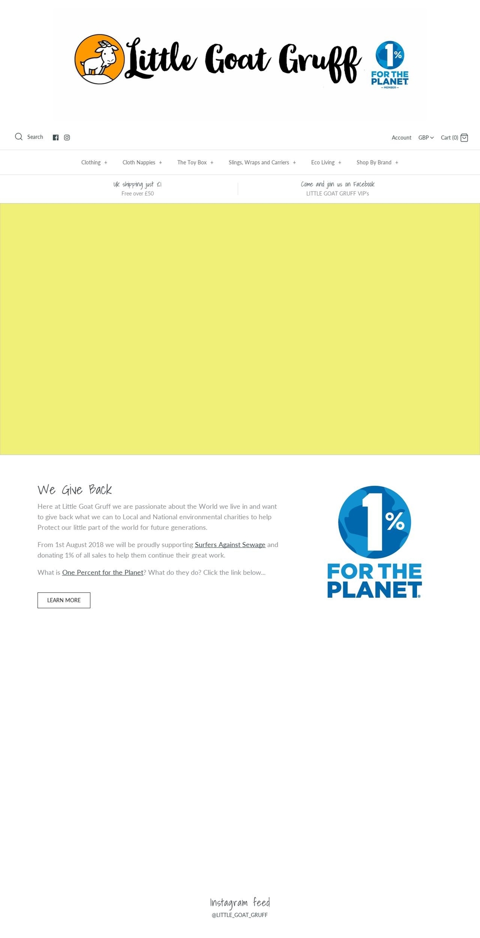 littlegoatgruff.com — Shopify storefront screenshot