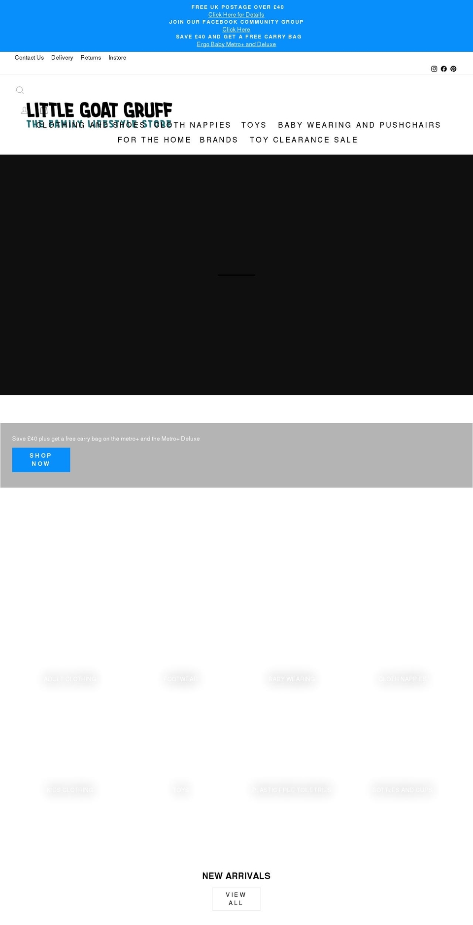littlegoatsgruff.co.uk shopify website screenshot
