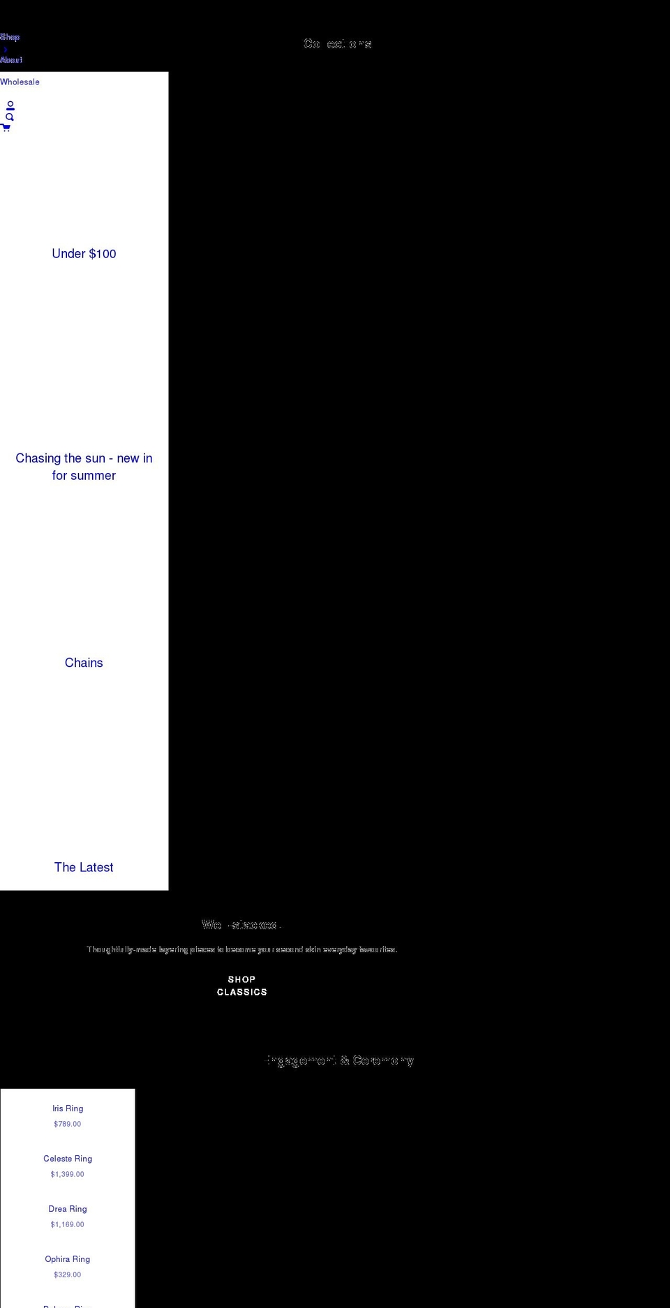 littlegold.com shopify website screenshot