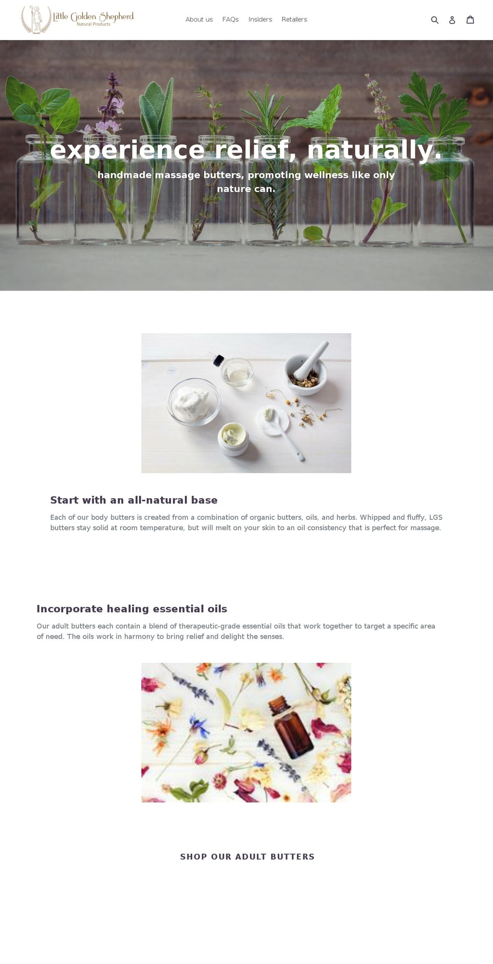 littlegoldenshepherd.com shopify website screenshot
