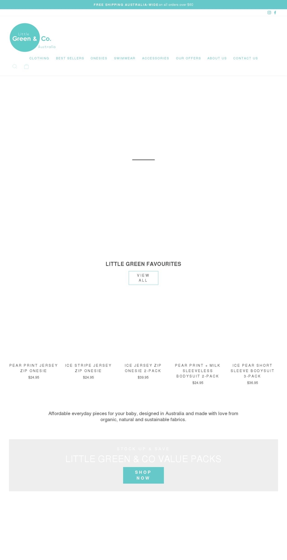 littlegreenandco.com shopify website screenshot