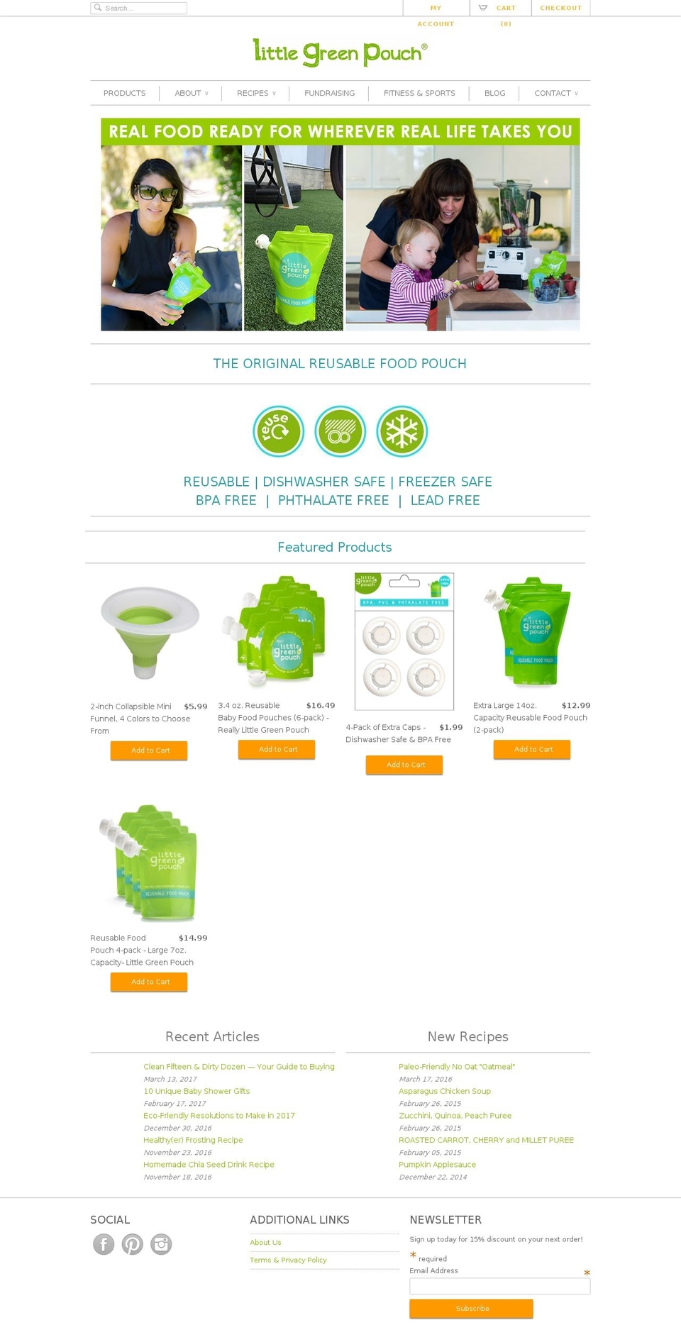 littlegreenpouch.com shopify website screenshot