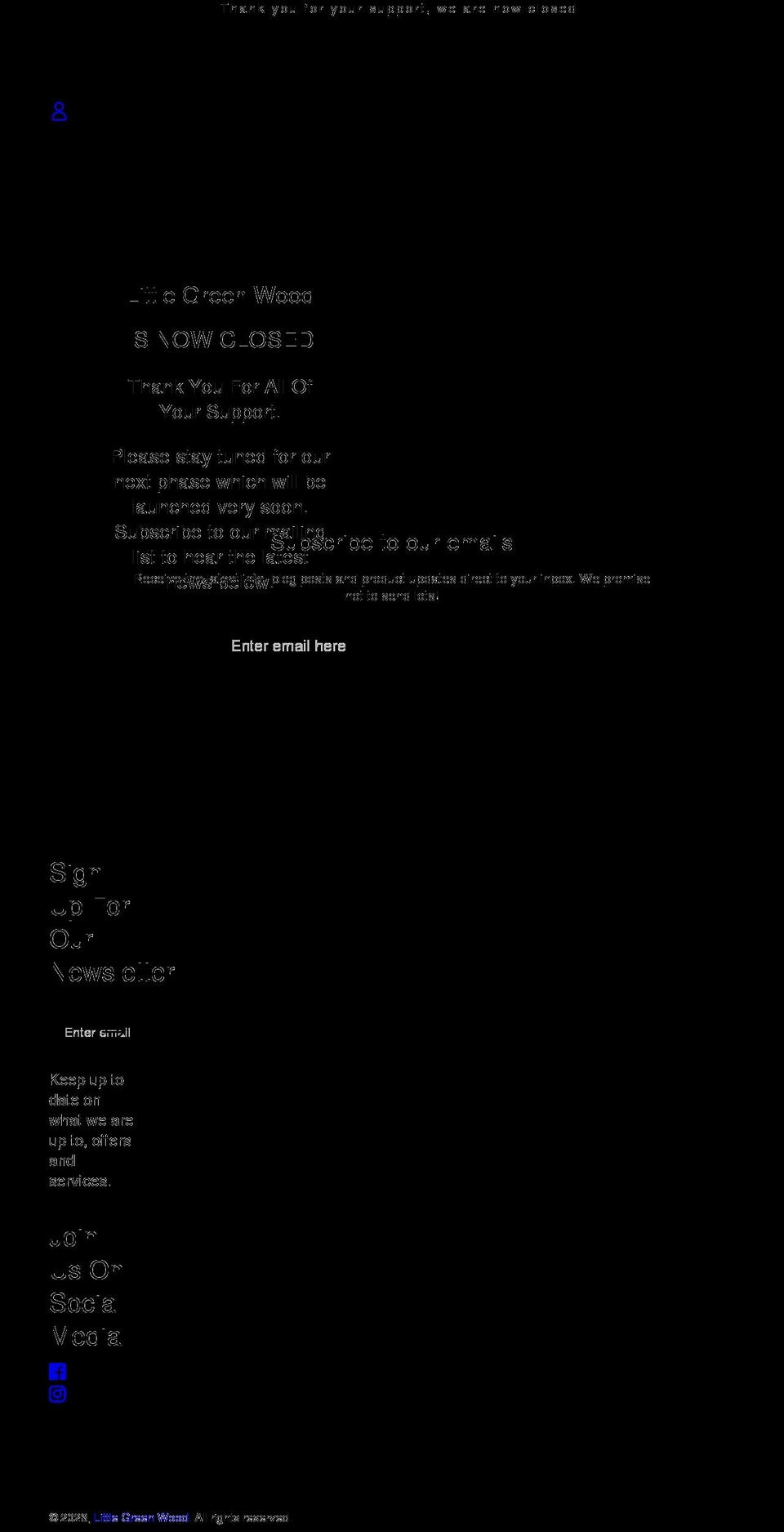 littlegreenwood.com shopify website screenshot