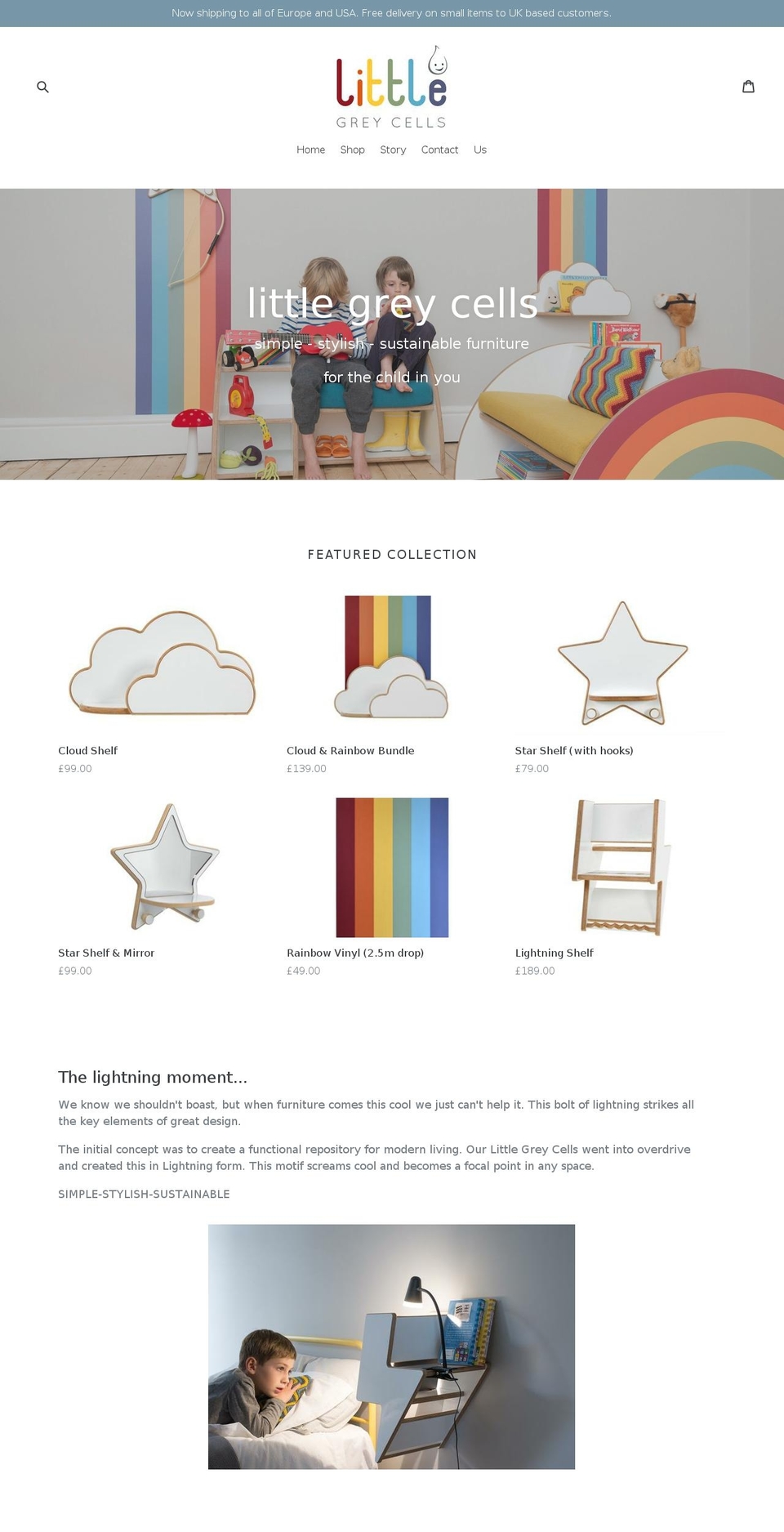 littlegreycells.design shopify website screenshot