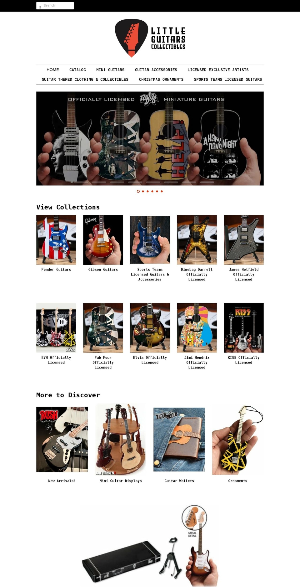 littleguitars.com shopify website screenshot