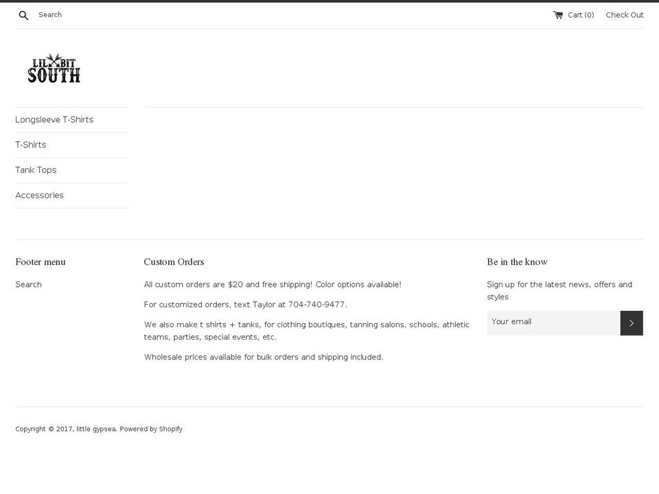 littlegypsea.com shopify website screenshot